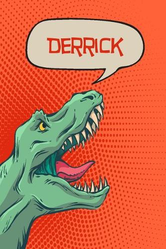Derrick: Dinosaur Tyrannosaurus Blank Comic Book Notebook Journal Book 120 Pages 6x9