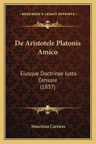 De Aristotele Platonis Amico
