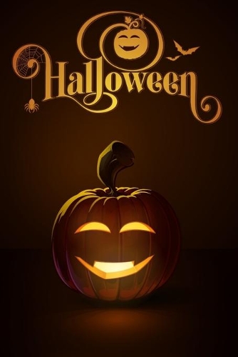 Happy Vampire Halloween Lined Notebook