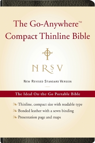 NRSV, The Go-Anywhere Compact Thinline Bible, Bonded Leather, Black: The Ideal On-the-Go Portable Bible(English)