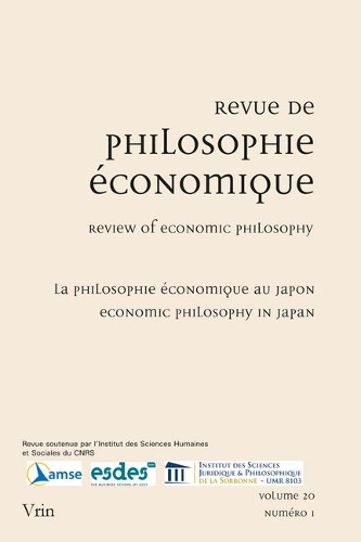 La Philosophie Economique Au Japon / Economic Philosophy in Japan