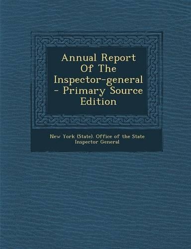 Annual Report of the Inspector-General