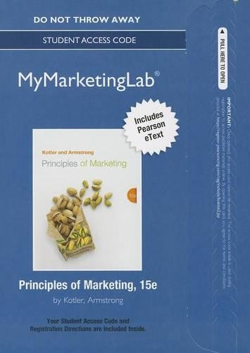 NEW MyLab Marketing with Pearson eText -- Standalone Access Card -- for Principles of Marketing