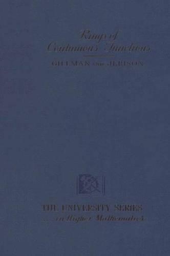 Rings of Continuous Functions