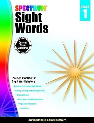 Spectrum Sight Words, Grade 1