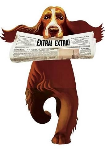 Running Dog - Birthday Card