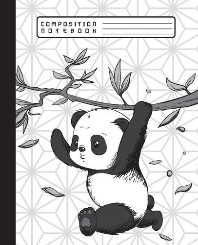 Composition Notebook: Cute Kawaii Baby Panda Bear in Nature Notebook and Journal with Lined Ruled Paper Pages for Girls and Boys, Perfect for Writing Notes and Exercise
