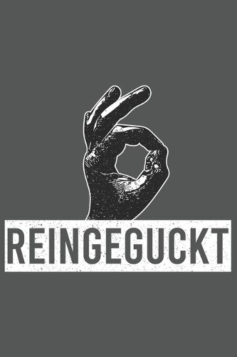 Reingeguckt: Lochspiel als blanko Notizbuch mit 120 Seiten. Reingeschaut Trick als lustiges Geschenk