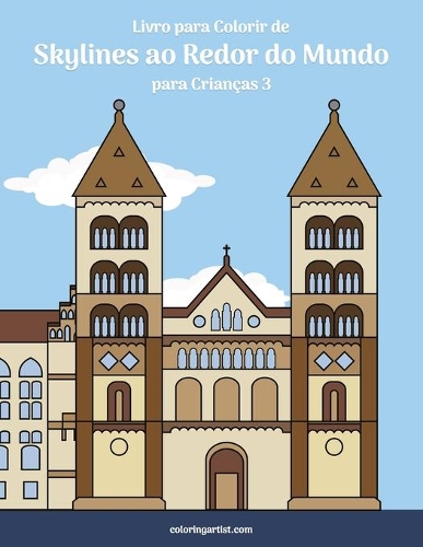 Livro para Colorir de Skylines ao Redor do Mundo para Crianças 3