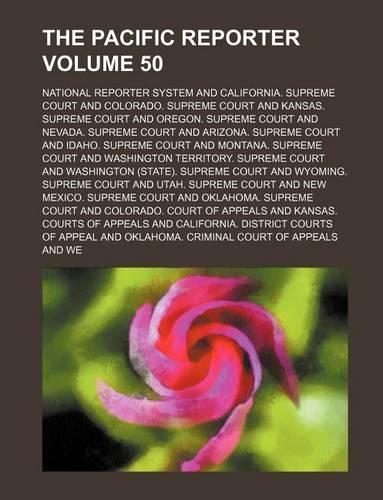The Pacific Reporter Volume 50