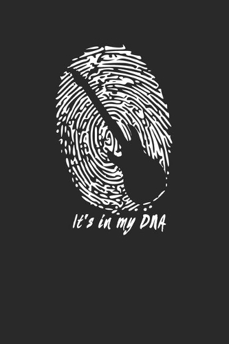 It's in my DNA: Electric Guitar Notebook 6 x 9 Lined Ruled Journal Gift For Guitarists (108 Pages)