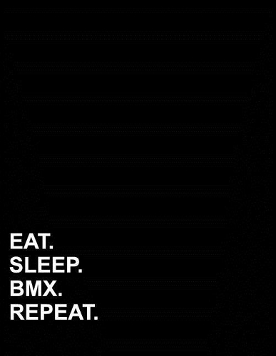 Eat Sleep Bmx Repeat: Six Column Ledger Accountant Notepad, Accounting Paper, Ledger Journal Book, 8.5 x 11, 100 pages(61 Six Column Ledger)