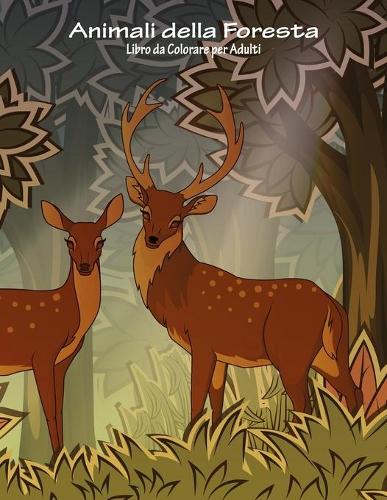 Animali della Foresta Libro da Colorare per Adulti 1