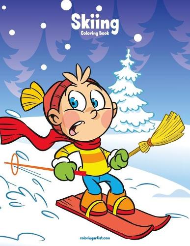 Skiing Coloring Book 1: (1 Skiing)