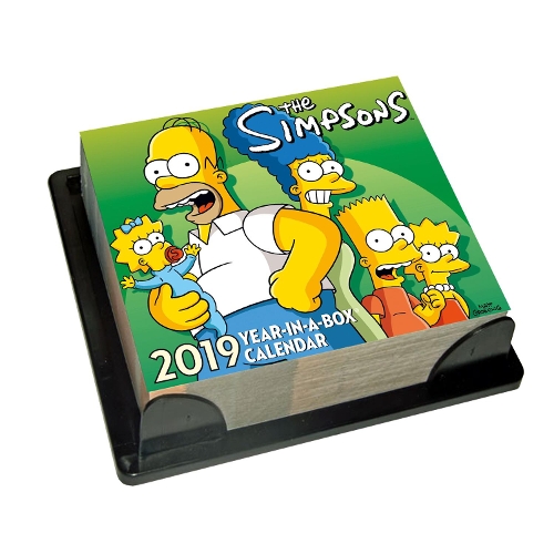 The Simpsons Desk Block 2019 Calendar - Page a Day Desk Block Format
