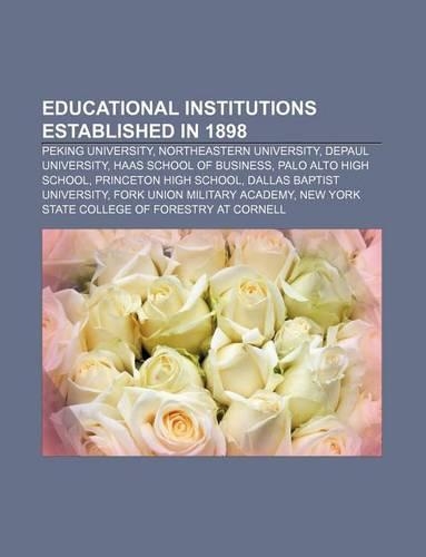 Educational Institutions Established in 1898