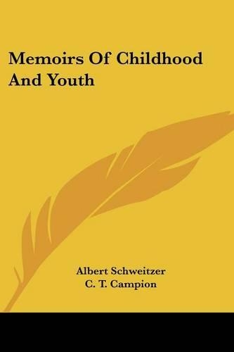 Memoirs Of Childhood And Youth