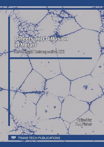 Defects and Diffusion in Metals XIII