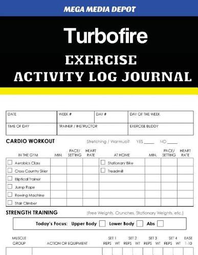 Turbofire Exercise Activity Log Journal