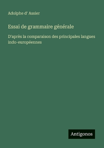 Essai de grammaire générale