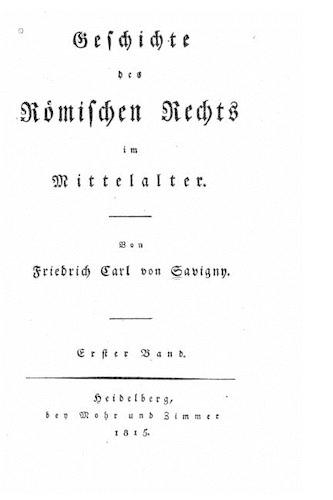 Geschichte des römischen Rechts im Mittelalter