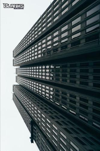 Blanks Blank Notebooks: Unlined Journal Blank Writing Journal 125 Pages 6"x9" Matte Cover Book Tall Buildings