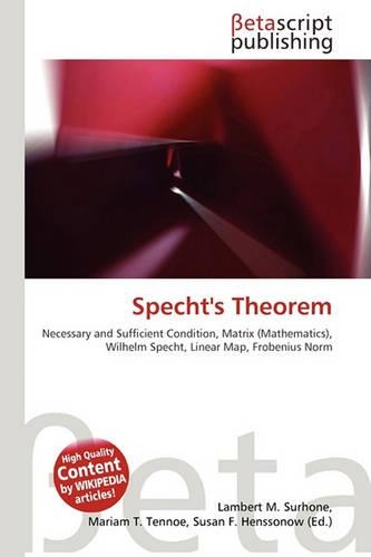 Specht's Theorem