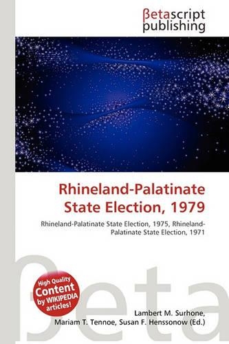 Rhineland-Palatinate State Election, 1979