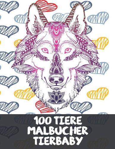 Malbücher - Tierbaby - 100 Tiere