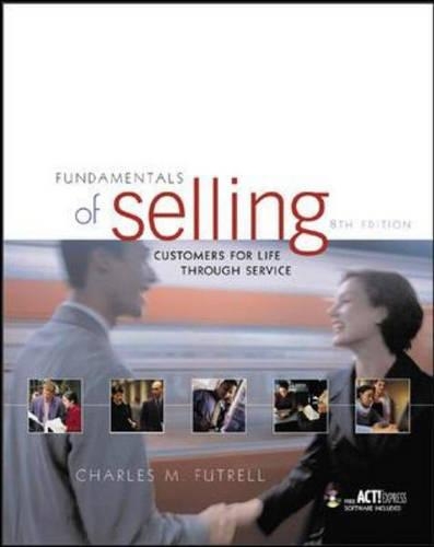 Fundamentals of Selling: Customers For Life Through Service