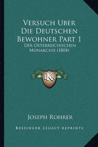 Versuch Uber Die Deutschen Bewohner Part 1