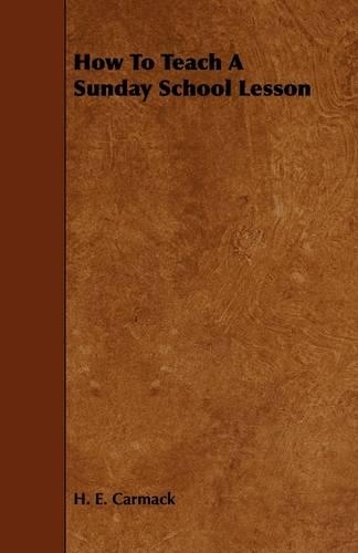 How To Teach A Sunday School Lesson