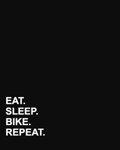 Eat Sleep Bike Repeat: Blank Sheet Music for Piano, Music Staff Paper Book /Music Manuscript Pad / Musicians Notebook(36 Blank Sheet Music for Piano)