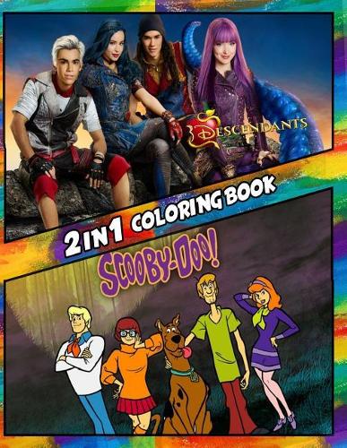 2 in 1 Coloring Book Descendants and Scooby Doo