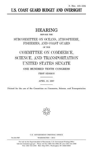 U.S. Coast Guard budget and oversight