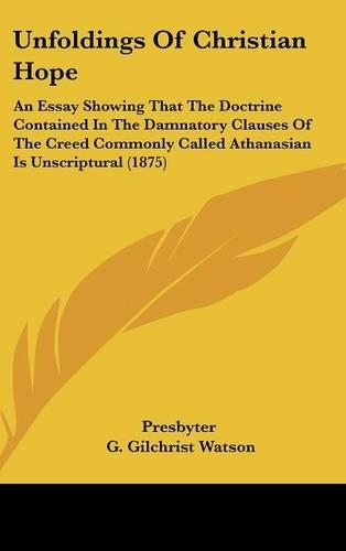 Unfoldings of Christian Hope