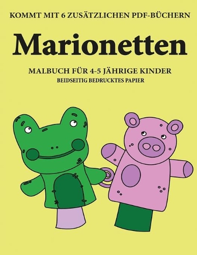 Malbuch für 4-5 jährige Kinder (Marionetten)