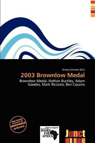 2003 Brownlow Medal