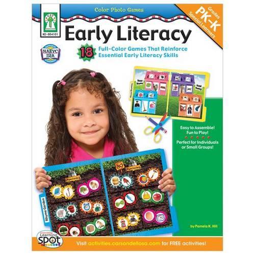 Color Photo Games: Early Literacy, Grades Pk - K: 18 Full-Color Games That Reinforce Essential Early Literacy Skills: Grades PK-K: Special Learners