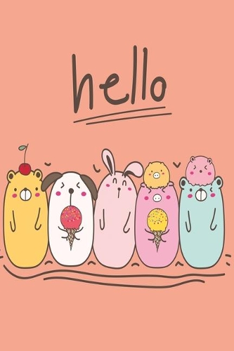 Notizbuch Hello: vielseitiges Notizbuch modernes und auffälliges Notizbuch kariert 120 karierte Seiten Din A5 perfekt als Notizheft, Tagebuch und Journal Geschenk mi