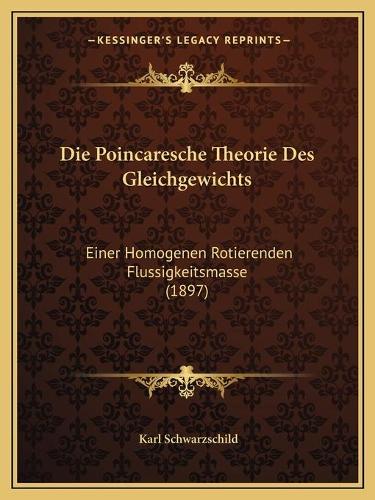 Die Poincaresche Theorie Des Gleichgewichts