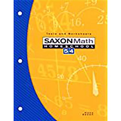 Saxon Math Homeschool 5/4: Tests and Worksheets(Saxon Math 5/4 Homeschool)