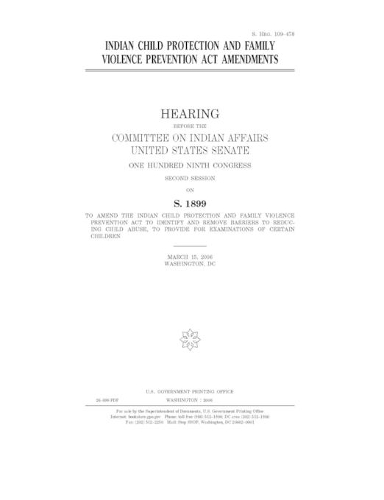 Indian Child Protection and Family Violence Prevention Act amendments