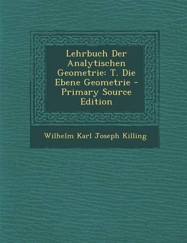 Lehrbuch Der Analytischen Geometrie