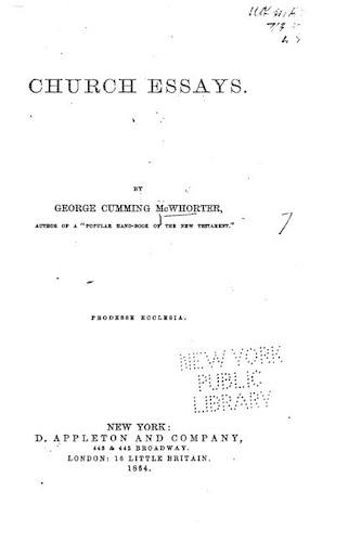 Church Essays: (English)