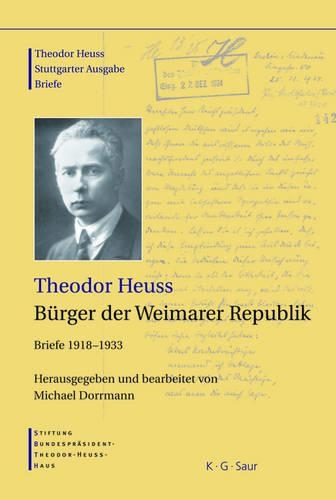 Theodor Heuss, Bürger Der Weimarer Republik