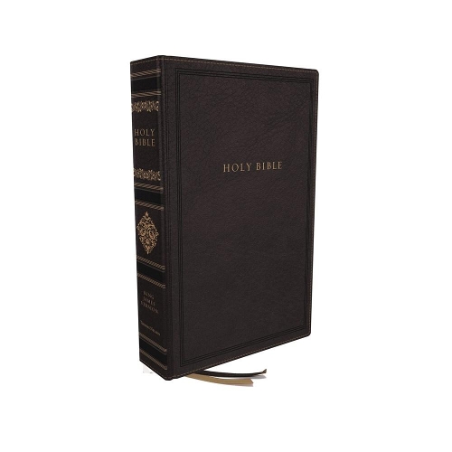 KJV, Personal Size Reference Bible, Sovereign Collection, Leathersoft, Black, Red Letter, Thumb Indexed, Comfort Print