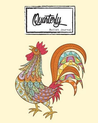 Bullet Journal: Dot Grid, Colorful Hen Rooster Diary Notebook, 8 X 10, 90 Page: Inspiring Your Ideas and Tips for Hand Lettering Your Own Way to Beautiful Works and(English)
