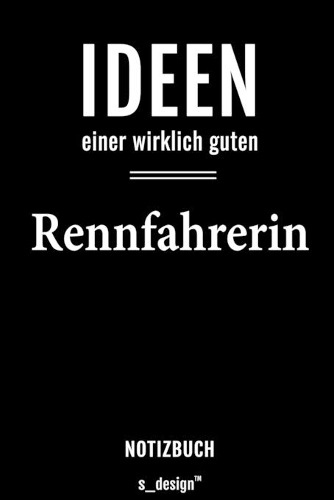 Notizbuch für Rennfahrer / Rennfahrerin: Originelle Geschenk-Idee [120 Seiten liniertes blanko Papier]
