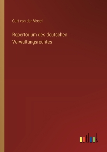 Repertorium des deutschen Verwaltungsrechtes